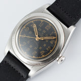 ROLEX Bubble back Black Gilt Majestic Dial