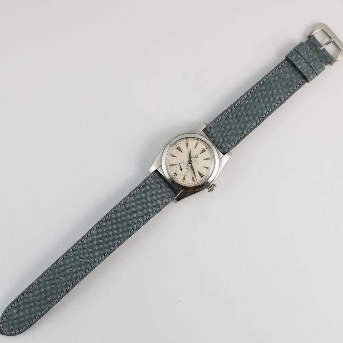 ROLEX BUBBLE BACK Ref.2764 alpha hands of blue steel