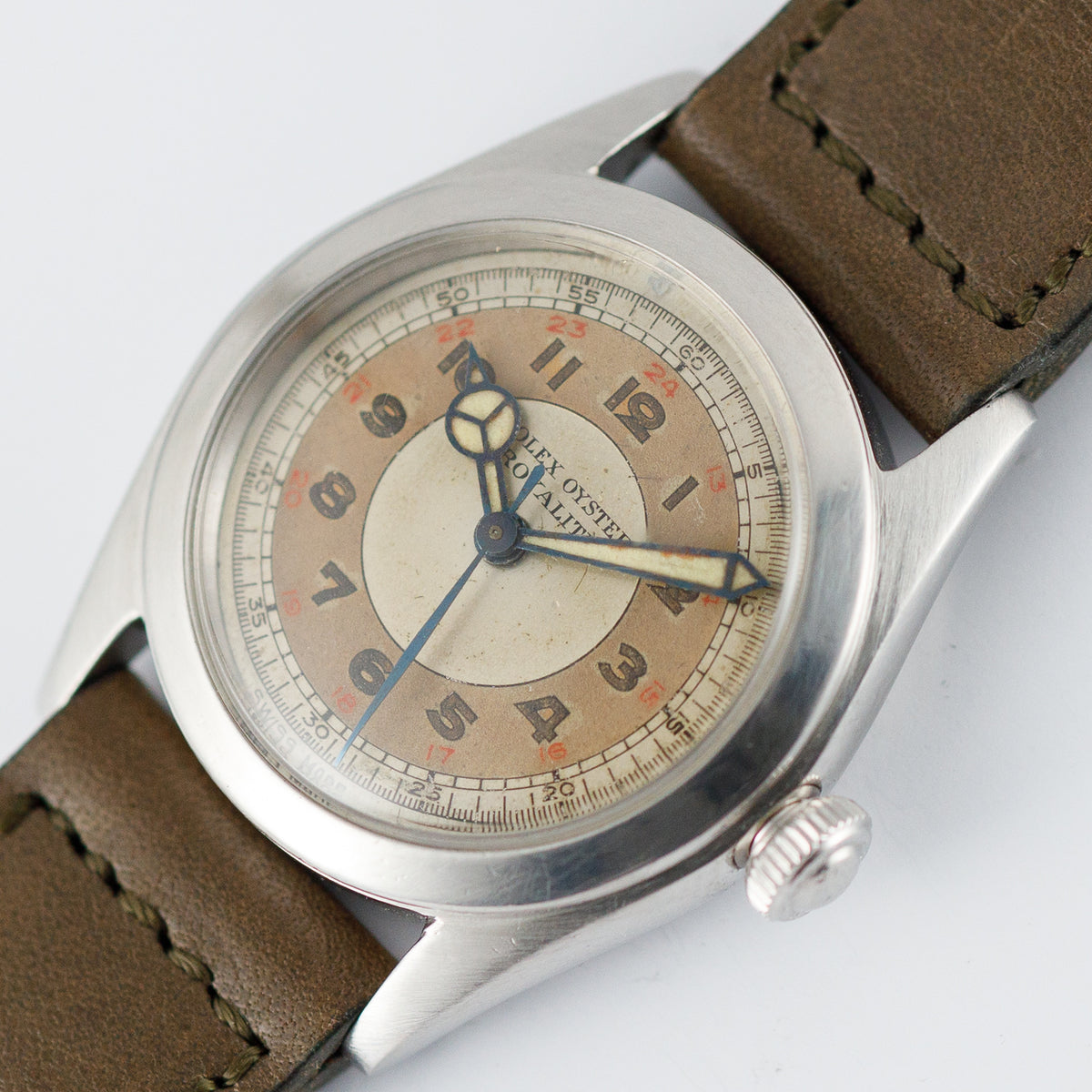 ROLEX OYSTER ROYALITE Ref.4220 Two Tone military Dial
