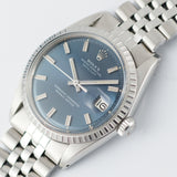 ROLEX DATEJUST Ref.1603 Wide Boy Blue dial