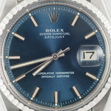 ROLEX DATEJUST Ref.1603 Wide Boy Blue dial
