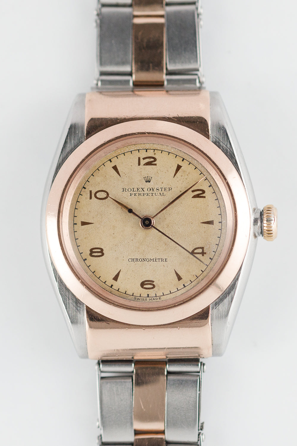 ROLEX Hooded Bubble Back Ref.3065 Gilt Index