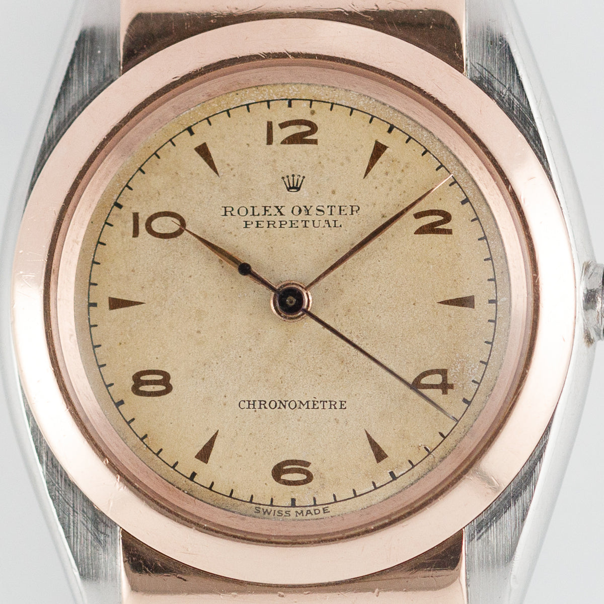 ROLEX Hooded Bubble Back Ref.3065 Gilt Index