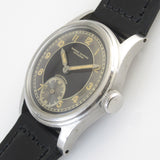 TAVANNES Bulls eye Black Gilt Dial