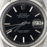 ROLEX DATEJUST ref.1600 Black Mirror Dial