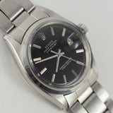 ROLEX DATEJUST ref.1600 Black Mirror Dial