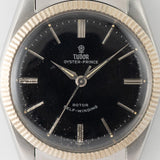 TUDOR OYSTER PRINCE Ref.7965 Earliest Fluted Bezel Black Mirror Dial