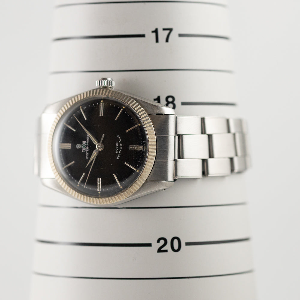 TUDOR OYSTER PRINCE Ref.7965 Earliest Fluted Bezel Black Mirror Dial
