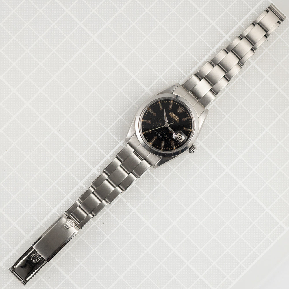 ROLEX OYSTERDATE Ref.6694 Black Gilt Dial
