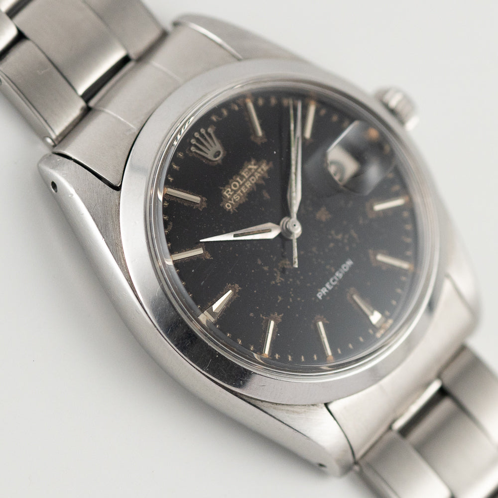 ROLEX OYSTERDATE Ref.6694 Black Gilt Dial