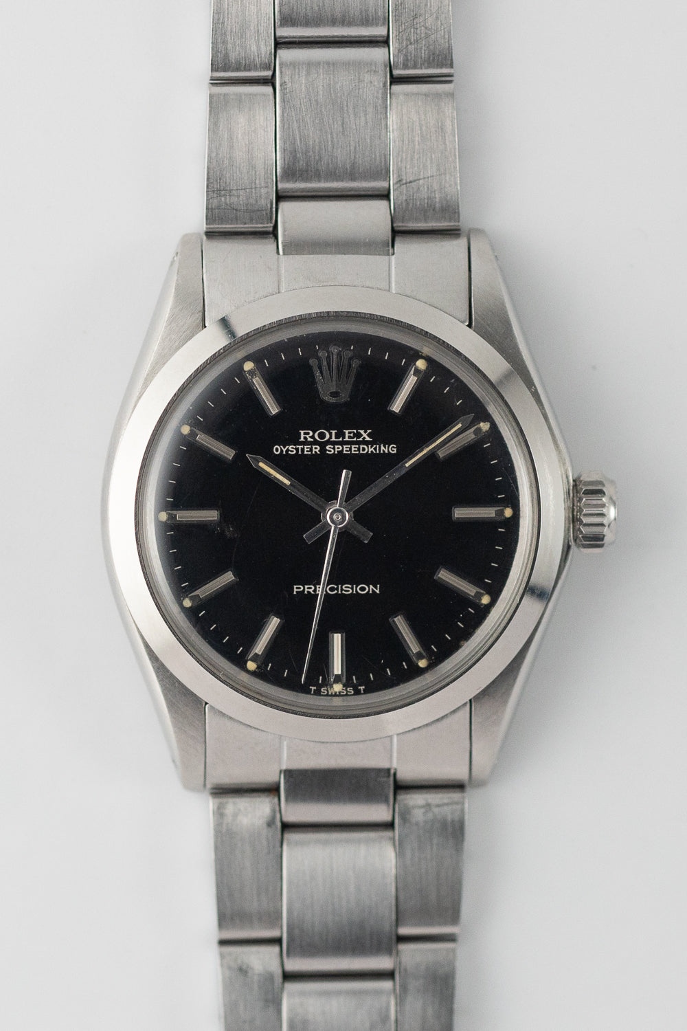 ROLEX OYSTER SPEEDKING Ref.6430 Black Gilt Dial