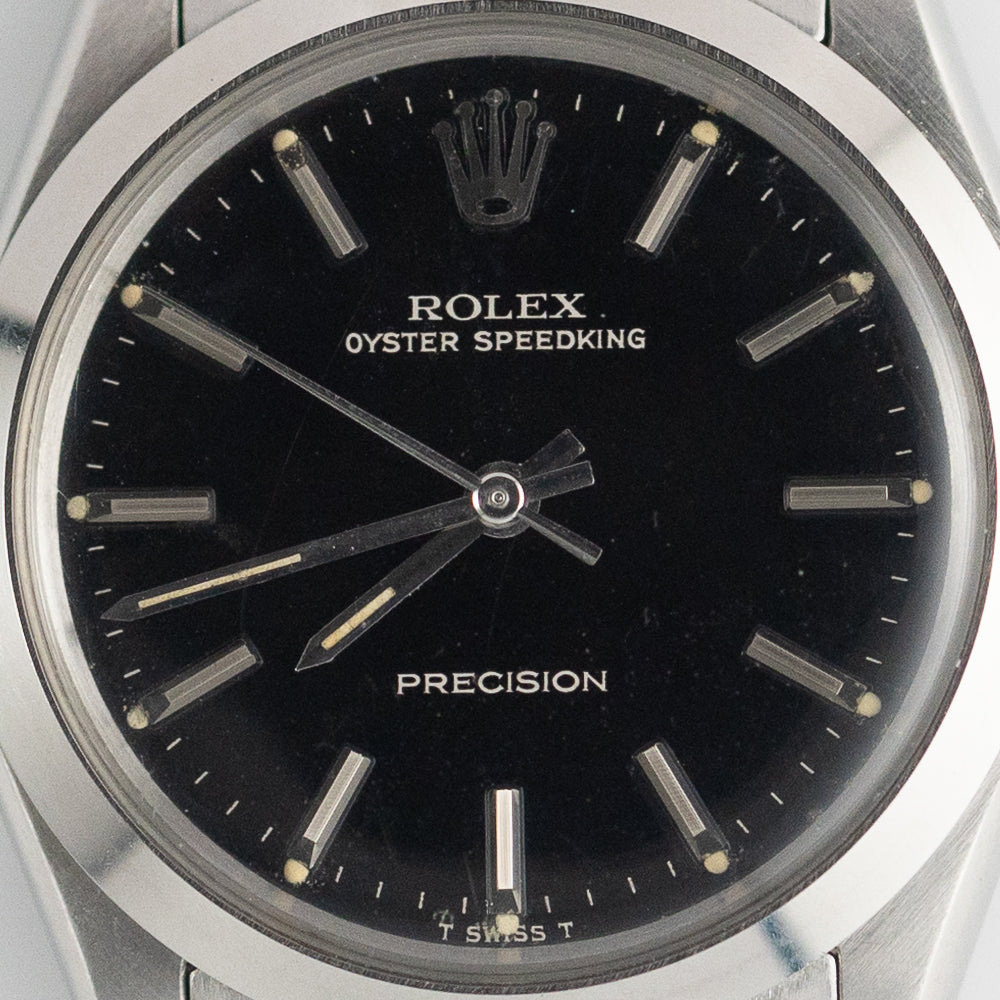ROLEX OYSTER SPEEDKING Ref.6430 Black Gilt Dial