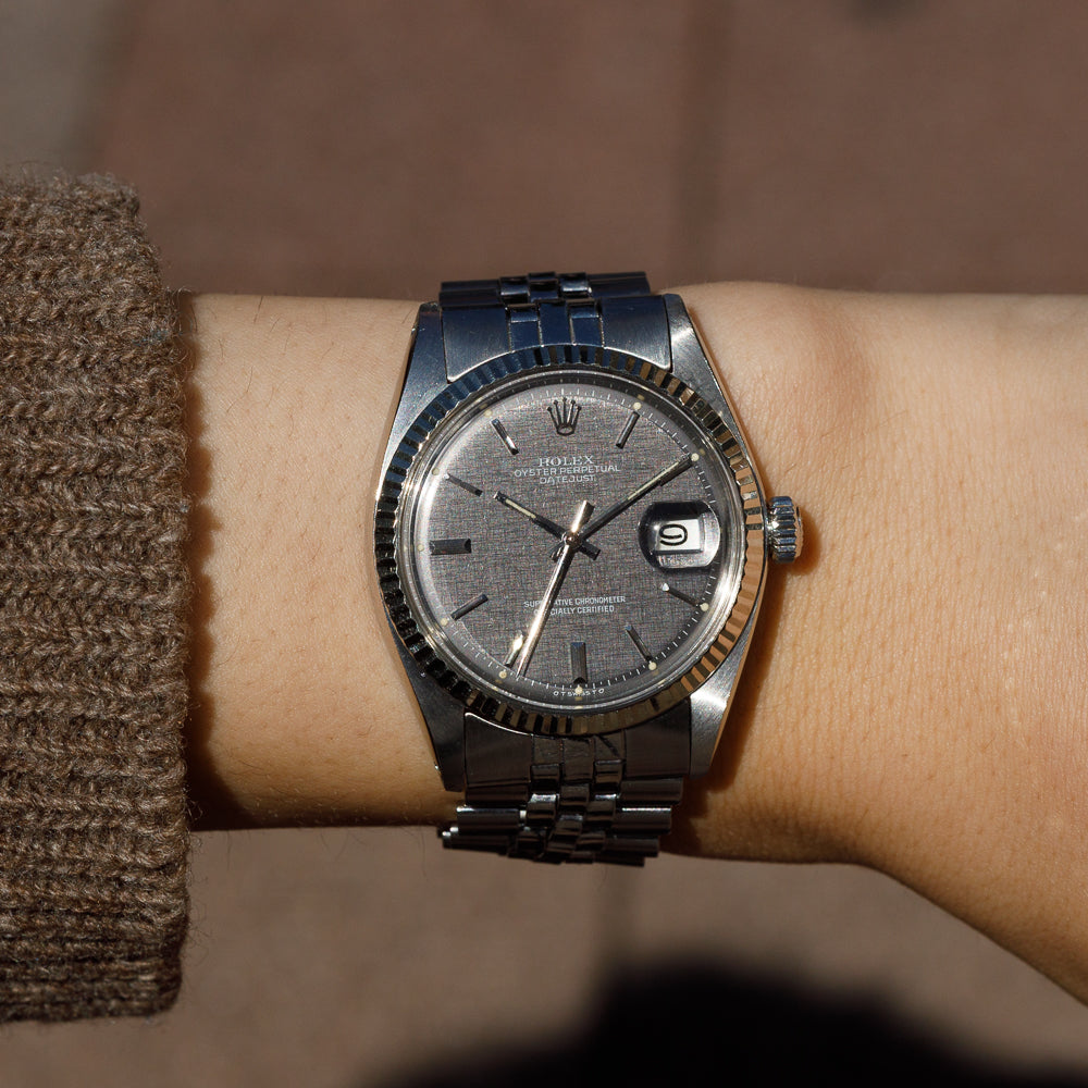 ROLEX DATEJUST Ref.1601 Gray Linen Sigma Dial