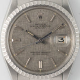 ROLEX DATEJUST Ref.1603 Gray Linen Sigma Dial