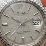 ROLEX DATEJUST Ref.1603 Gray Linen Sigma Dial