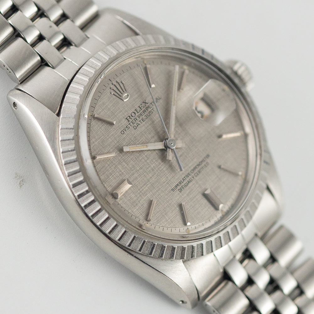 ROLEX DATEJUST Ref.1603 Gray Linen Sigma Dial