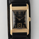 IWC Rectangle Cal.87 Cats Eye Black Gilt Dial