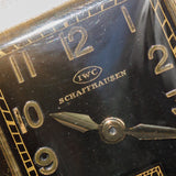 IWC Rectangle Cal.87 Cats Eye Black Gilt Dial