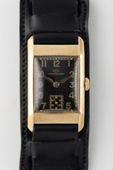 IWC Rectangle Cal.87 Cats Eye Black Gilt Dial