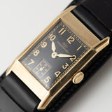 IWC Rectangle Cal.87 Cats Eye Black Gilt Dial