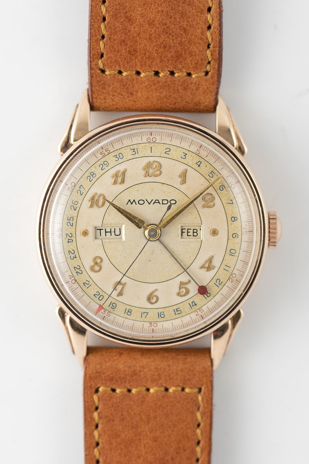 MOVADO Triple Calendar Step Case & lugs
