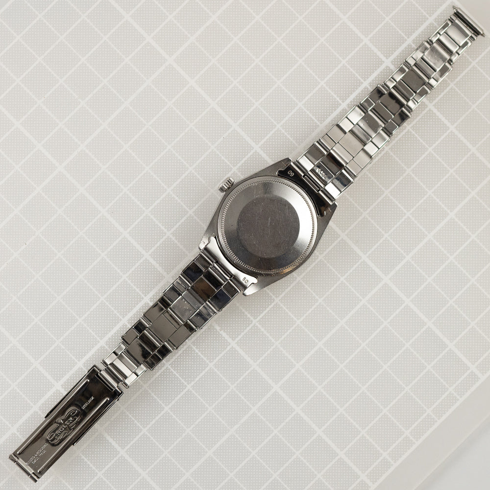 ROLEX OYSTER PERPETUAL DATE Ref.1500 Black Gilt Patina Dial