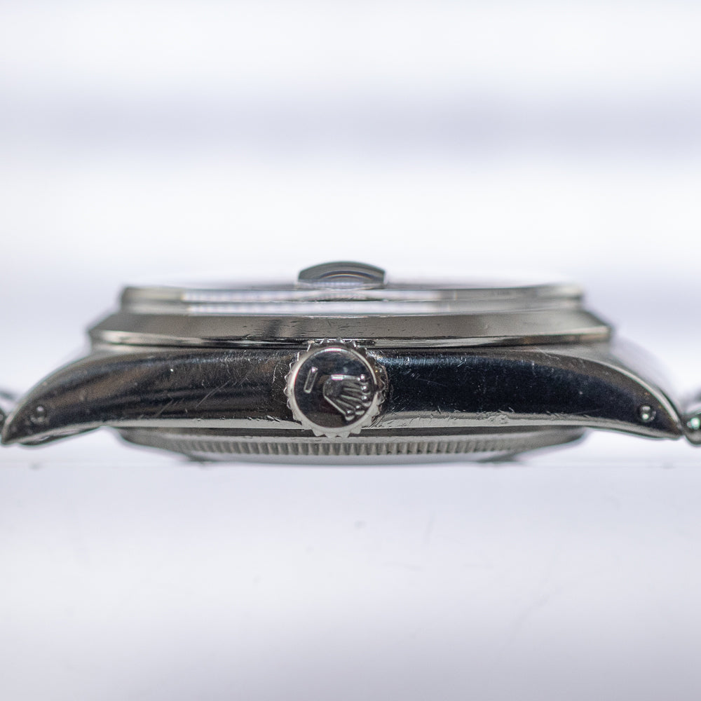 ROLEX OYSTER PERPETUAL DATE Ref.1500 Black Gilt Patina Dial