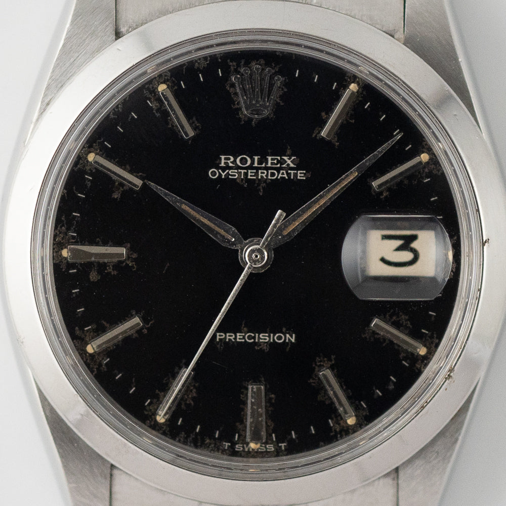 ROLEX OYSTERDATE Ref.6694 Black Gilt Dial