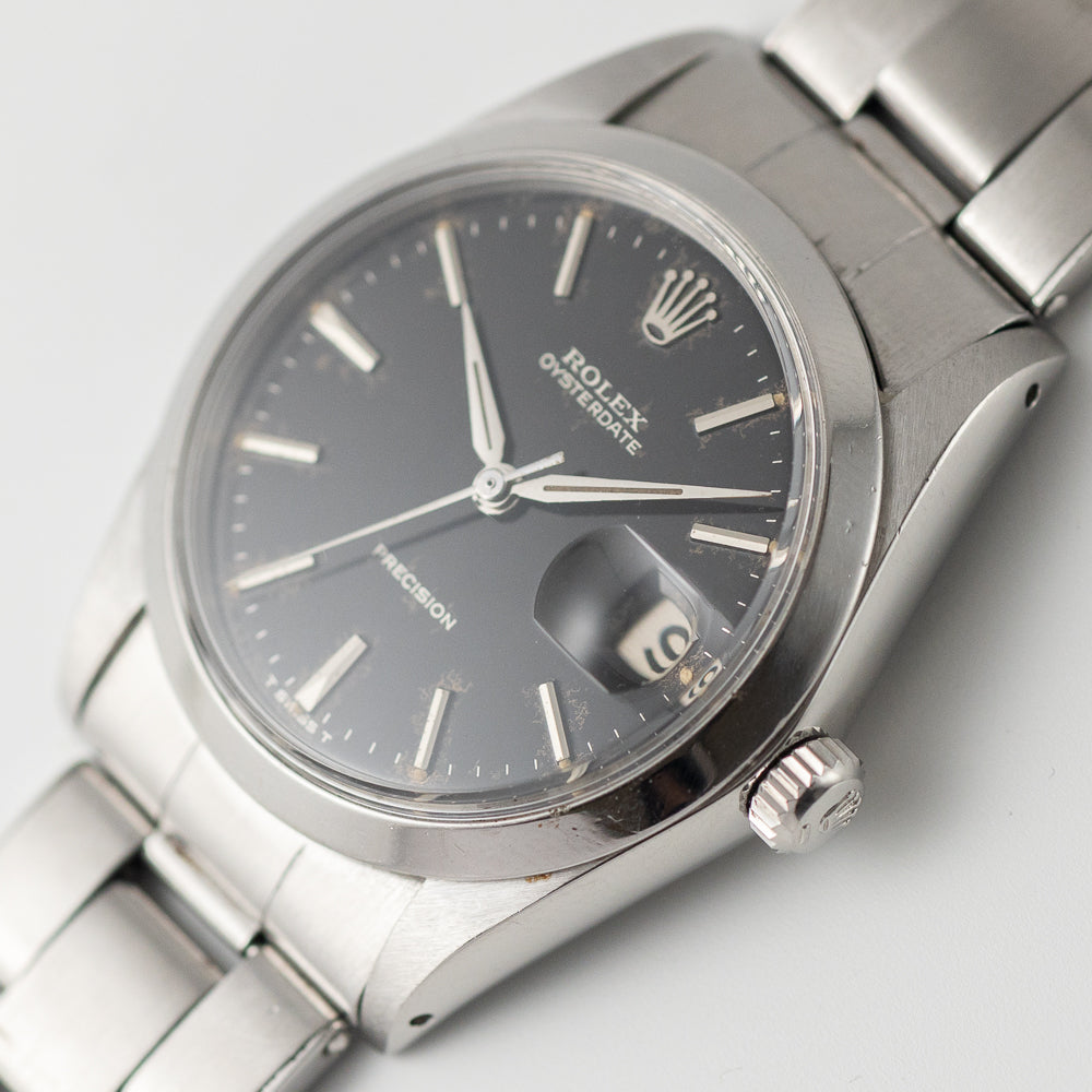 ROLEX OYSTERDATE Ref.6694 Black Gilt Dial