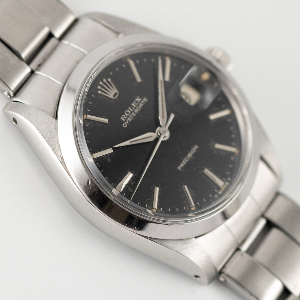 ROLEX OYSTERDATE Ref.6694 Black Gilt Dial