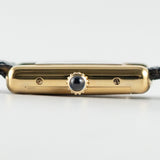 CARTIER SM MUST DE TANK LAPIS BLUE DIAL