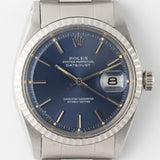 ROLEX DATEJUST Ref.1603 Blue Dial almost NOS