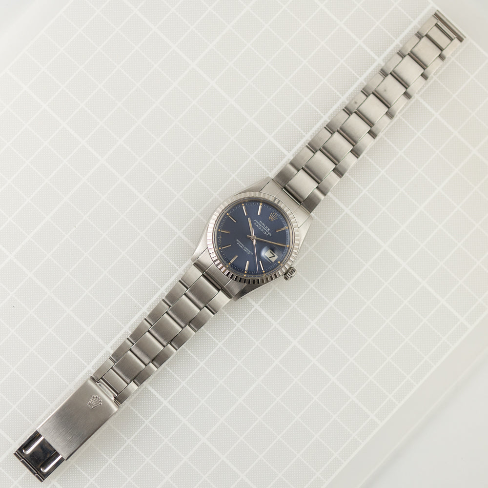 ROLEX DATEJUST Ref.1603 Blue Dial almost NOS