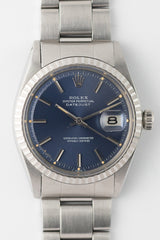 ROLEX DATEJUST Ref.1603 Blue Dial almost NOS