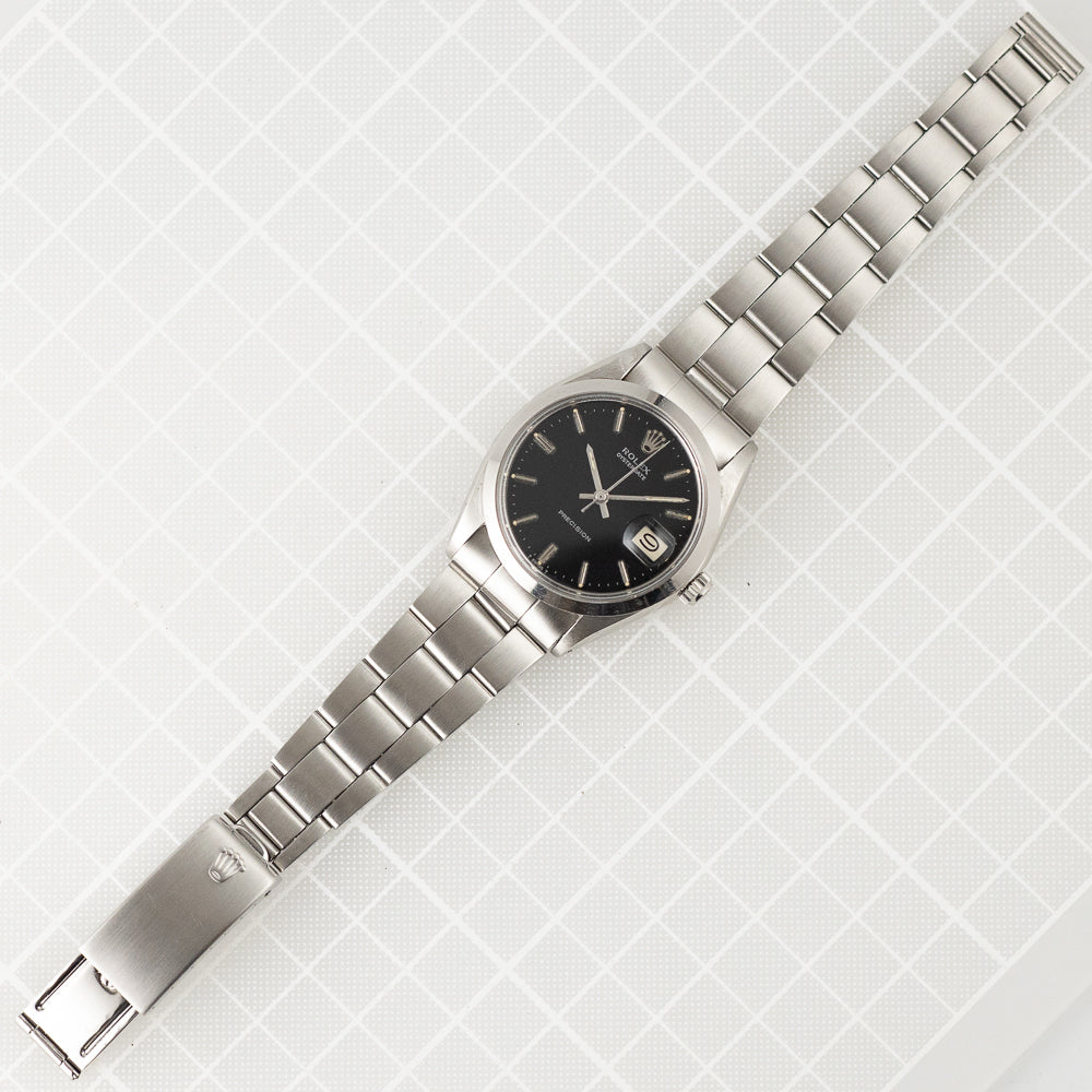 ROLEX OYSTERDATE Ref.6694 Black Mirror Dial