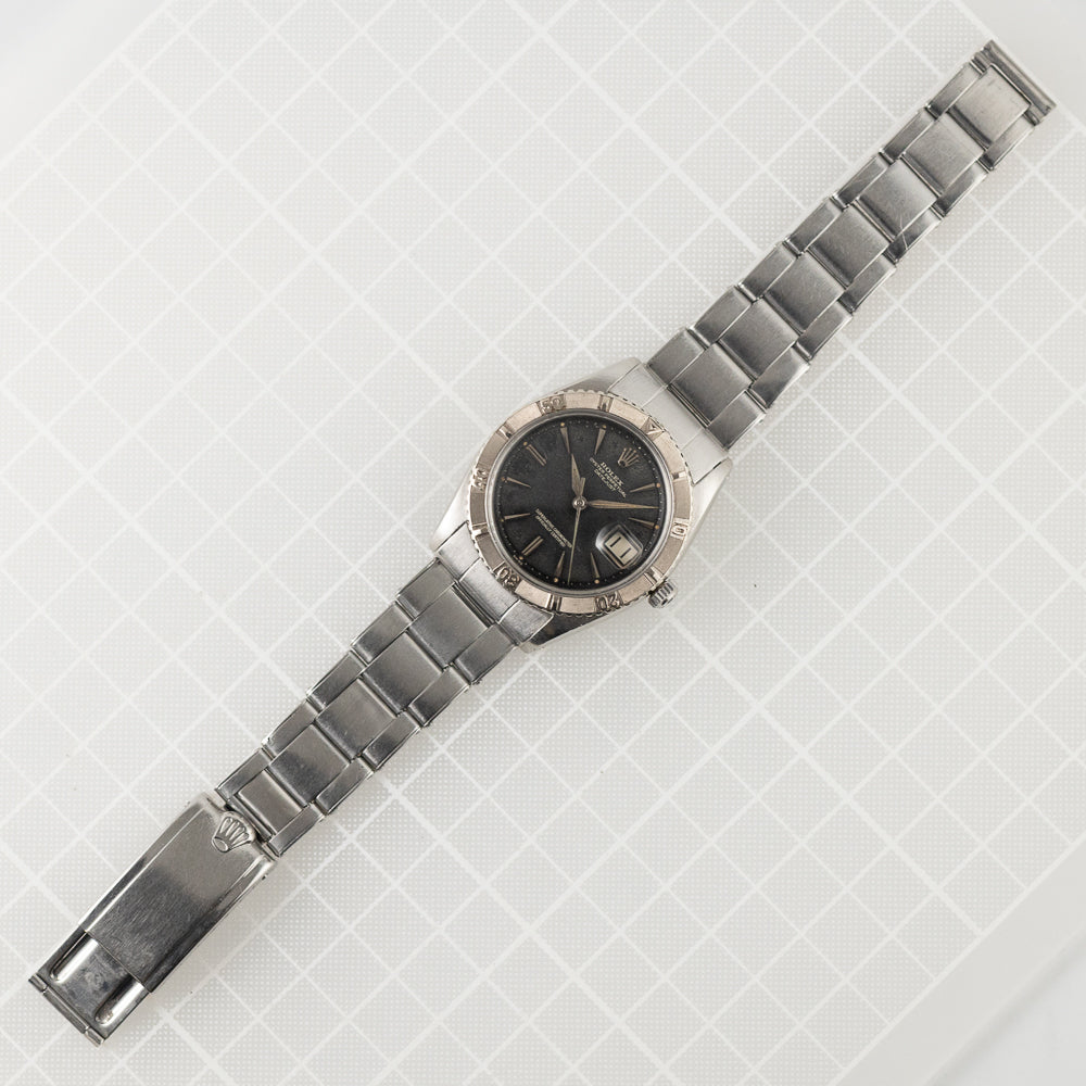 ROLEX DATEJUST Ref.1625 Thunder Bird Black Gilt Patina Dial