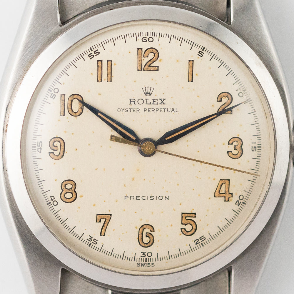 ROLEX BUBBLE BACK Ref.6098 with REG.875088 England Bracelet