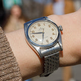 ROLEX BUBBLE BACK Ref.6098 with REG.875088 England Bracelet