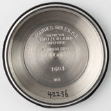 ROLEX DATEJUST Ref.1601 Black Matte Dial