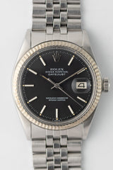 ROLEX DATEJUST Ref.1601 Black Matte Dial