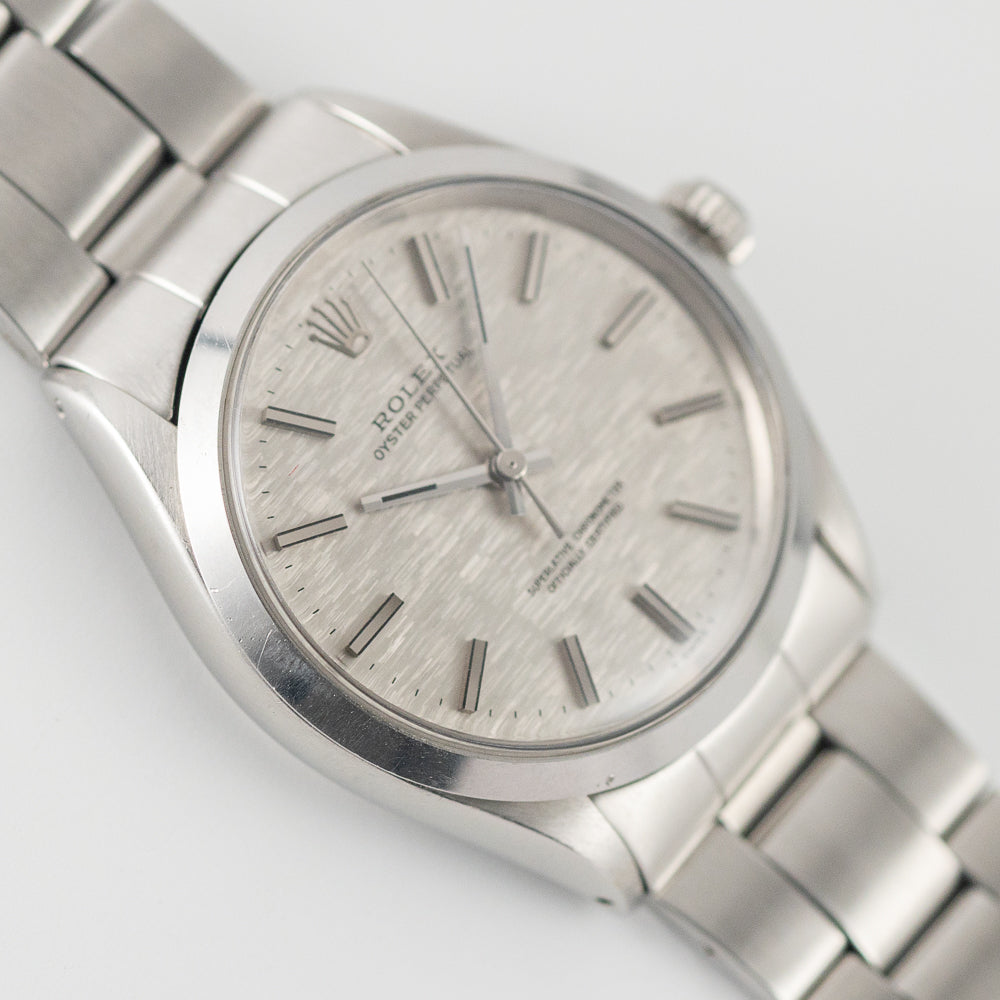 ROLEX OYSTER PERPETUAL Ref.1002 Silver Mosaic Dial