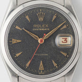 ROLEX OYSTERDATE Ref.6294 Black Guilloche Dial with Expansion Bracelet
