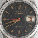 ROLEX OYSTERDATE Ref.6294 Black Guilloche Dial with Expansion Bracelet