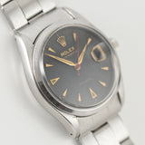 ROLEX OYSTERDATE Ref.6294 Black Guilloche Dial with Expansion Bracelet