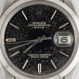 ROLEX OYSTER PERPETUAL DATE Ref.1500 Black Gilt Dial