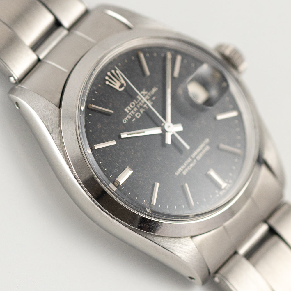 ROLEX OYSTER PERPETUAL DATE Ref.1500 Black Gilt Dial