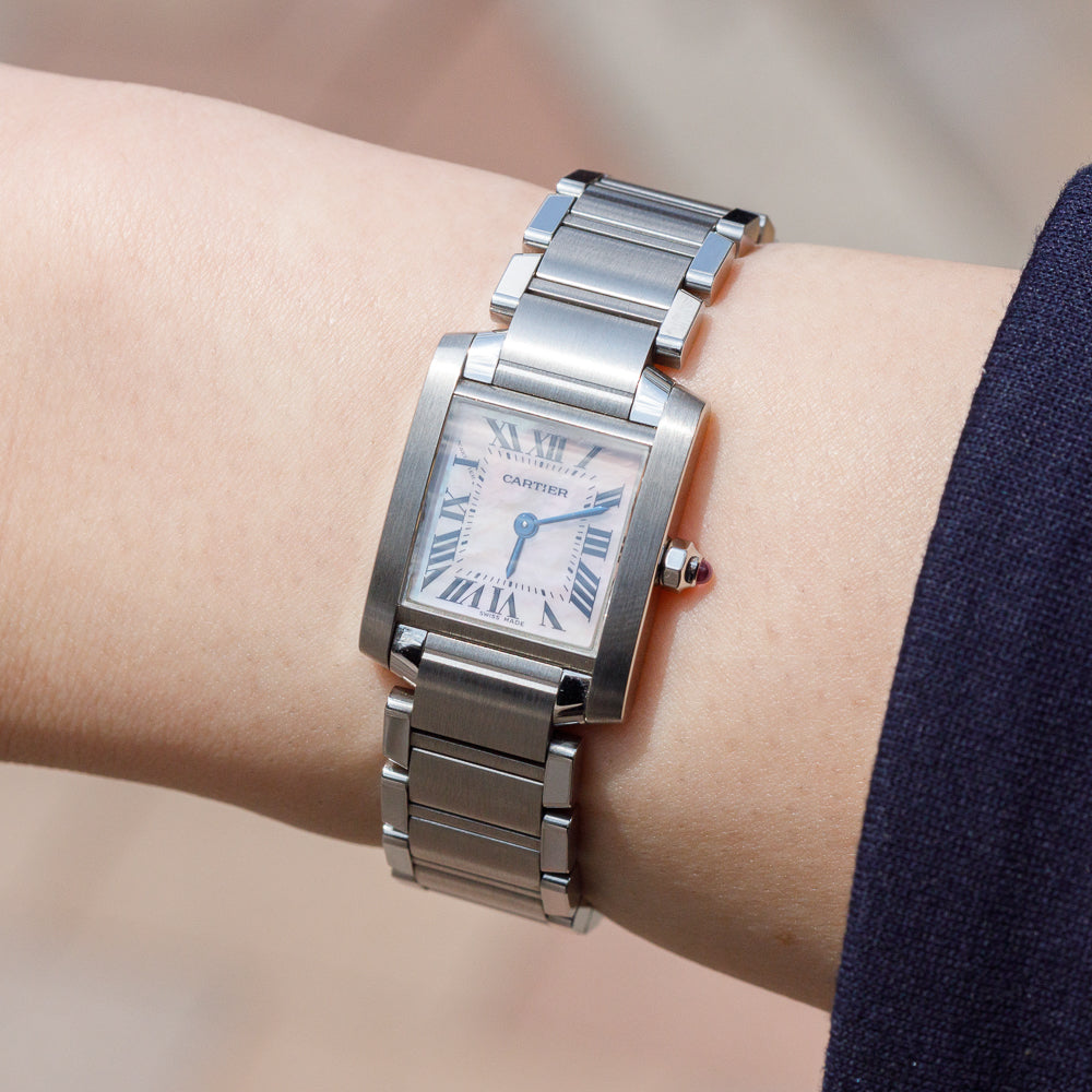 CARTIER SM TANK FRANCAISE Ref.2384 MOP Dial