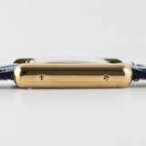 CARTIER SM MUST DE TANK LAPIS BLUE DIAL