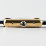 CARTIER SM MUST DE TANK LAPIS BLUE DIAL