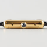 CARTIER SM MUST DE TANK LAPIS BLUE DIAL